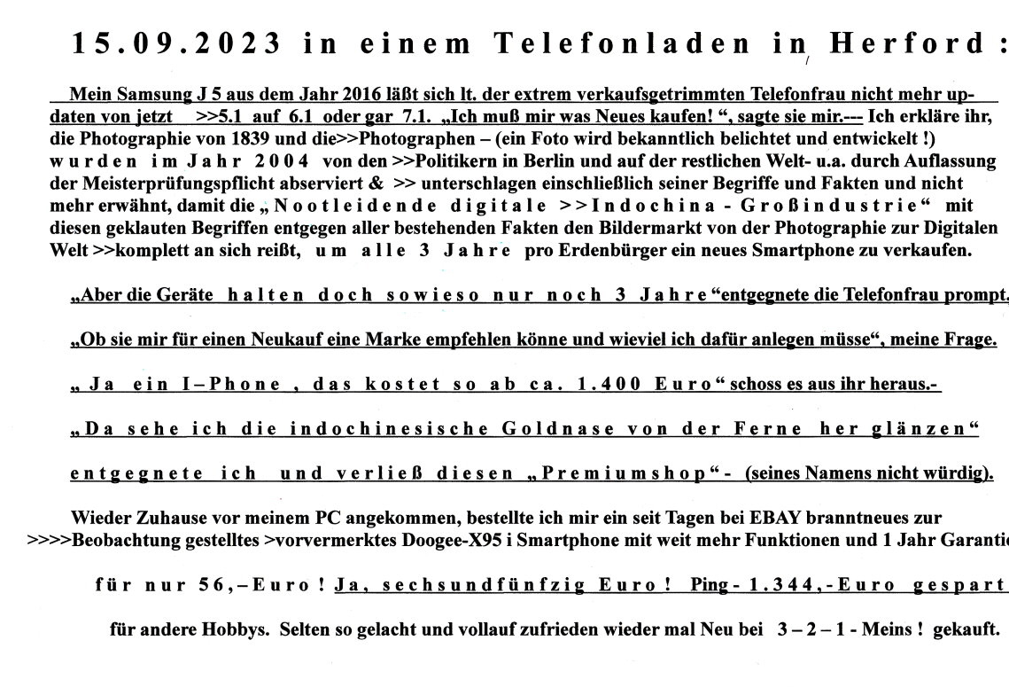 Telefonladen Herford 15.09.202302